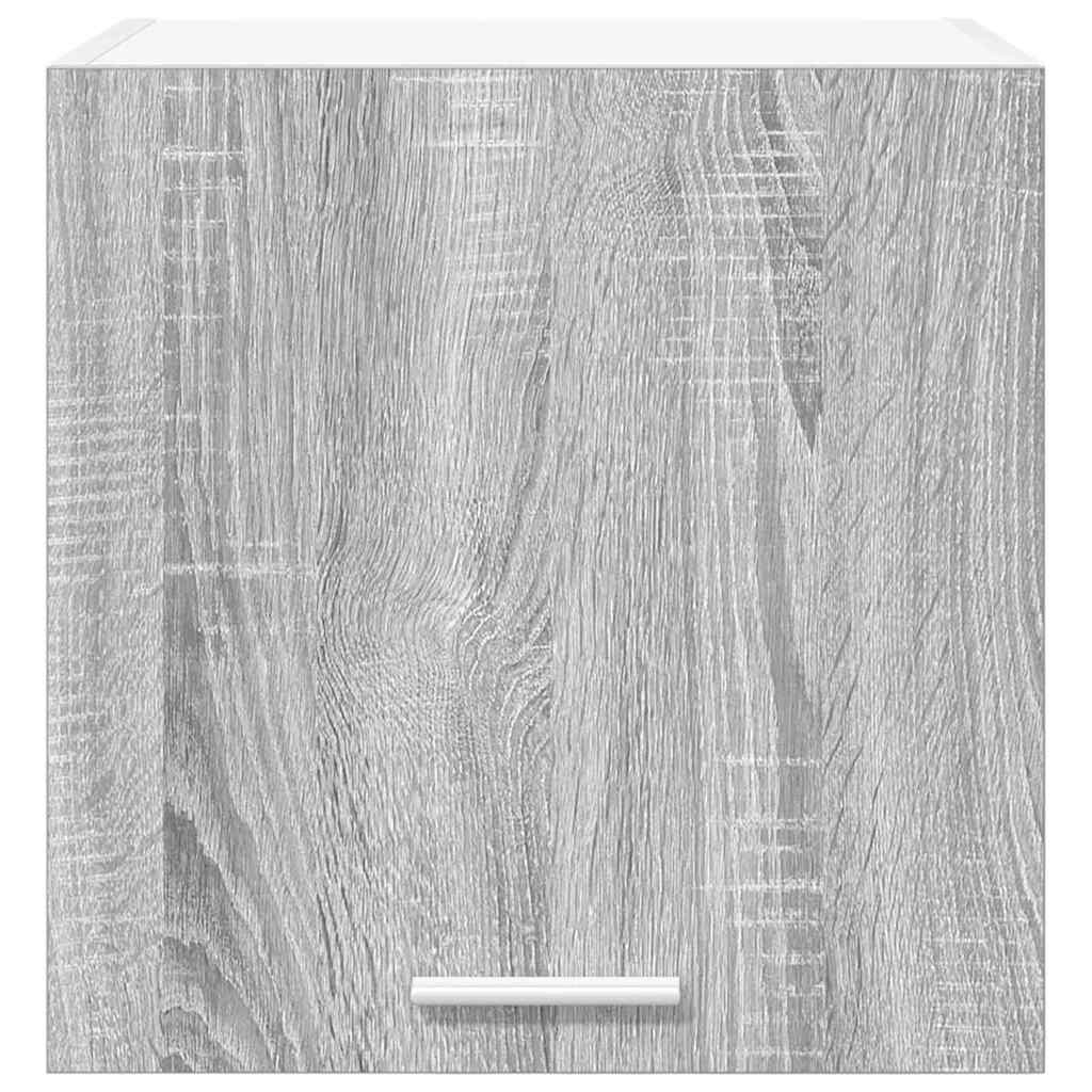 Hanging Cabinet with Shelf Riga 2 pcs Grey Sonoma and White